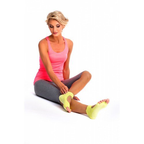 Носки противоскользящие для занятий йогой с открытыми пальцами и подъемом Bradex Носки противоскользящие для занятий йогой с открытыми пальцами и подъемом Bradex