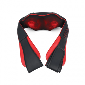 РОЛИКОВЫЙ МАССАЖЕР ДЛЯ ШЕИ И ПЛЕЧ C ИК-ПРОГРЕВОМ КРАСНО-ЧЕРНЫЙ РОЛИКОВЫЙ МАССАЖЕР ДЛЯ ШЕИ И ПЛЕЧ C ИК-ПРОГРЕВОМ КРАСНО-ЧЕРНЫЙ