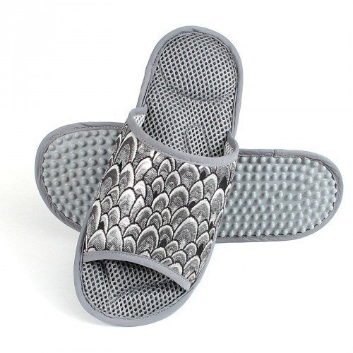 Массажные тапочки Парча Серебреная-Жар-Птица