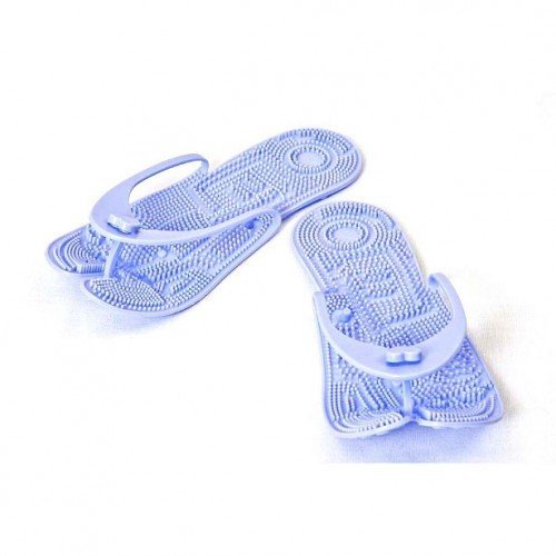 Вьетнамки массажные складные голубые