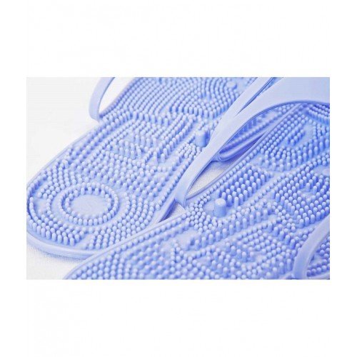 Вьетнамки массажные складные голубые