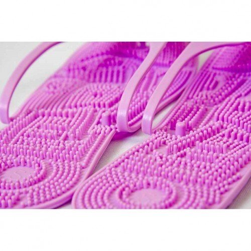 Вьетнамки массажные складные розовые