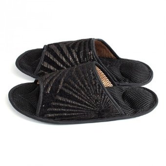 Массажные тапочки Черный Гобелен