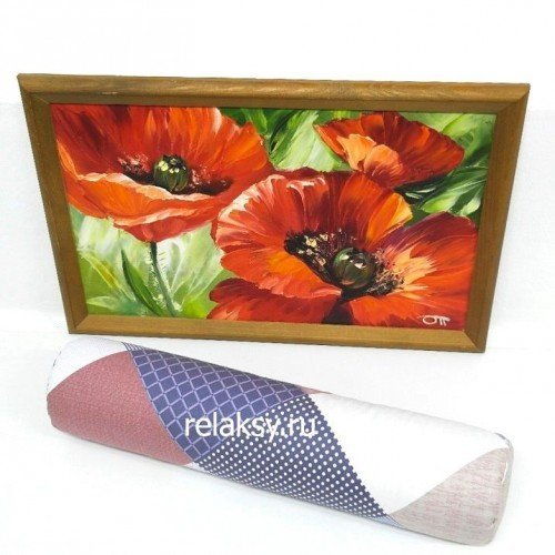 Валик Классический из гречихи, 10х50 см из гречневой лузги