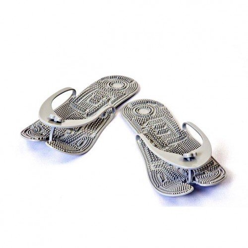 Вьетнамки массажные складные серые