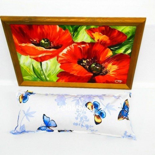 Валик Универсальный из гречихи, 20х50 см из гречневой лузги