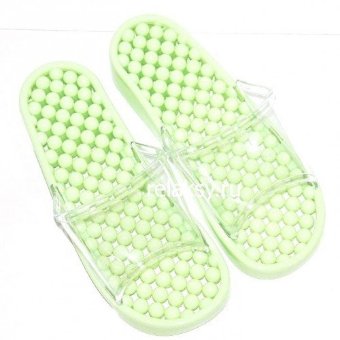 Гелевые массажные тапочки Зеленая Мята мягкие