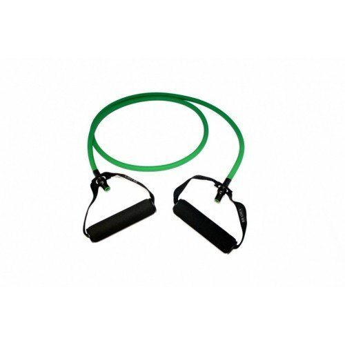 Эспандер трубчатый с ручками, нагрузка до 11 кг, зеленый Фитнес-резинка