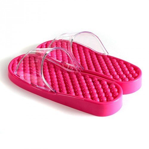 Гелевые массажные тапочки Малина мягкие