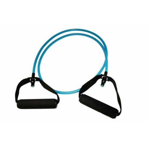 Эспандер трубчатый с ручками, нагрузка до 9 кг, синий Фитнес-резинка