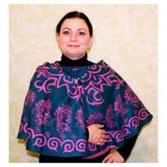 Пончо кейп накидка (круглая)  9