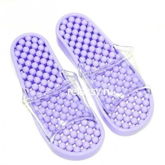 Гелевые массажные тапочки Нежная Сирень мягкая