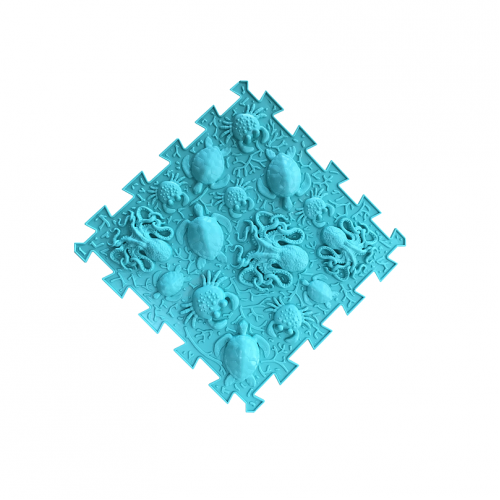 Набор массажный коврик «Орто-Пазл»  Микс Море