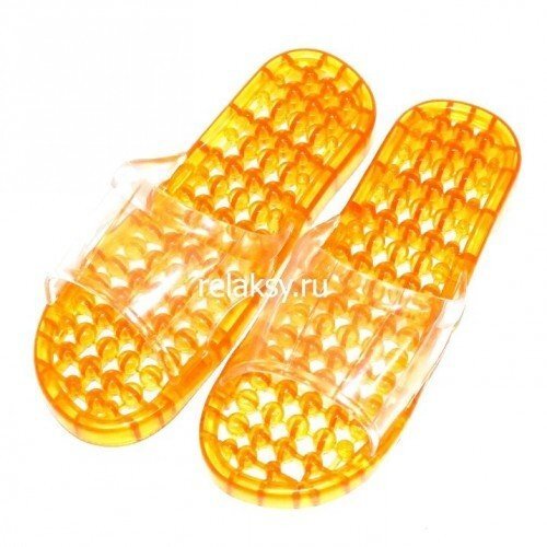 Гелевые массажные тапочки Оранж