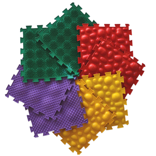 Набор массажный коврик «Орто-Пазл» комплект Микс №3