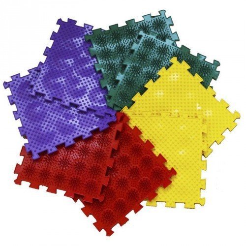 Набор массажный коврик «Орто-Пазл» Микс Ежики