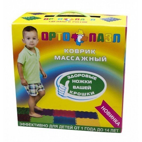 Набор массажный коврик «Орто-Пазл» Микс Ежики