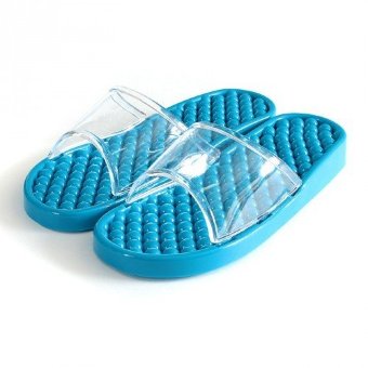 Гелевые массажные тапочки Синие мягкие