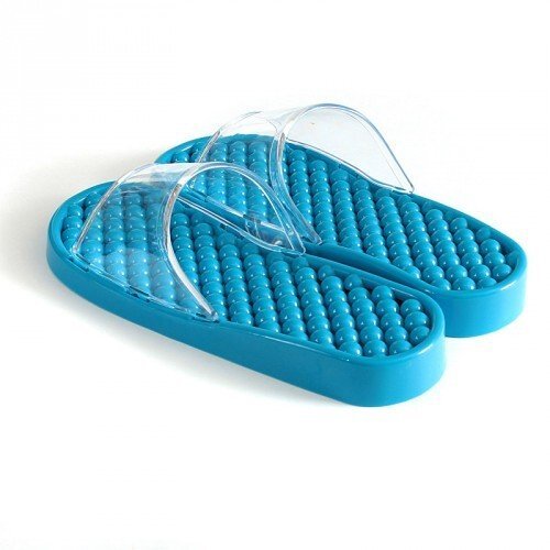 Гелевые массажные тапочки Синие мягкие