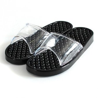 Гелевые массажные тапочки Синие черные