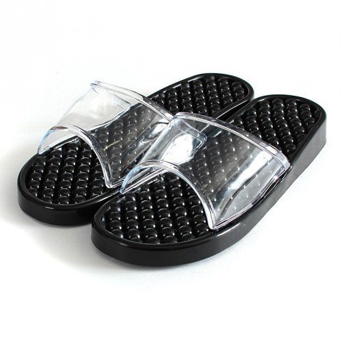 Гелевые массажные тапочки Синие черные