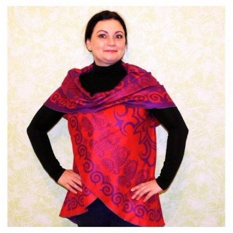 Пончо кейп накидка (круглая) 6