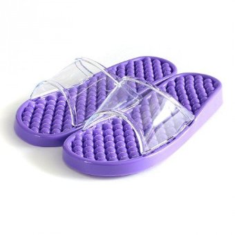 Гелевые массажные тапочки Фиолетовые мягкие