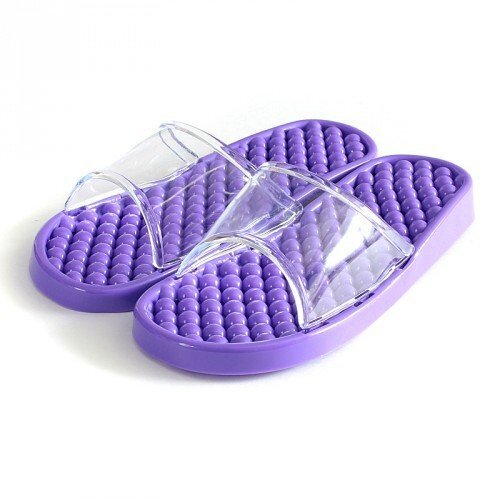 Гелевые массажные тапочки Фиолетовые мягкие