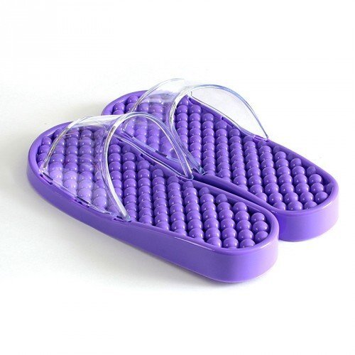 Гелевые массажные тапочки Фиолетовые мягкие