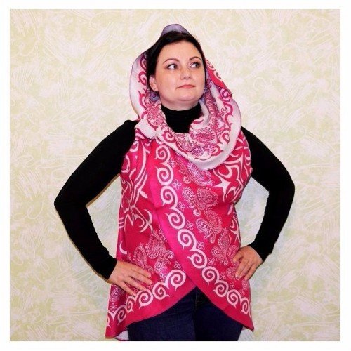 Пончо кейп накидка (круглая) 8