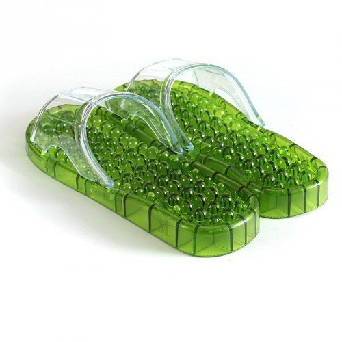 Гелевые массажные тапочки Хаки