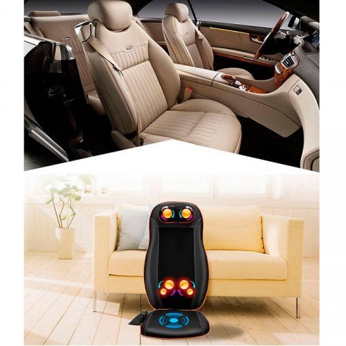 ВИБРОМАССАЖНАЯ НАКИДКА С РОЛИКАМИ ДЛЯ ШЕИ NECK&BACK MASSAGE CUSHION ВИБРОМАССАЖНАЯ НАКИДКА С РОЛИКАМИ ДЛЯ ШЕИ NECK&BACK MASSAGE CUSHION