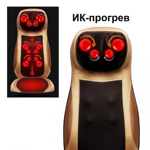МАССАЖНАЯ НАКИДКА KNEADING MASSAGE CUSHION Черная МАССАЖНАЯ НАКИДКА KNEADING MASSAGE CUSHION Черная