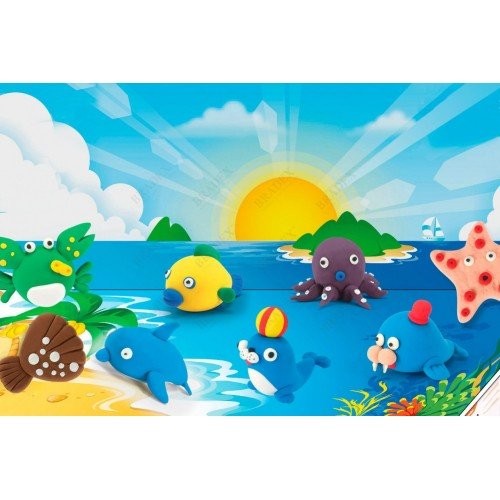Набор для лепки из полимерной глины «ОКЕАН» Air clay Ocean set