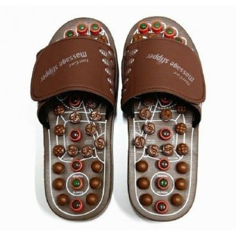 Рефлекторные массажные тапочки с нефритом и турмалином