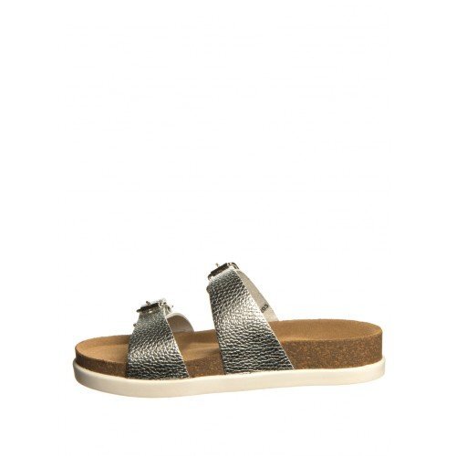 1203 | ЖЕНСКИЕ ТАПОЧКИ-САБО СЕРЕБРИСТЫЙ 1203 | ЖЕНСКИЕ ТАПОЧКИ-САБО СЕРЕБРИСТЫЙ