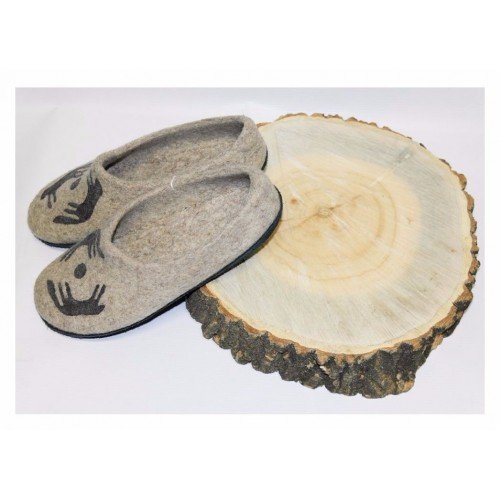 Войлочные домашние тапочки (Волчек) Войлочные домашние тапочки (Волчек)