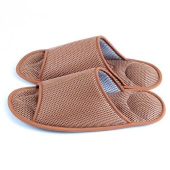 Массажные тапочки Релаксы  коричневые