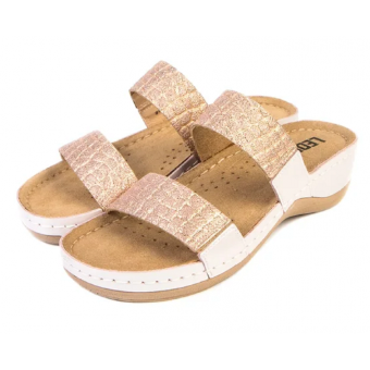 918 | ЖЕНСКИЕ ТАПОЧКИ-САБО ПЕРЛАМУТРОВЫЙ