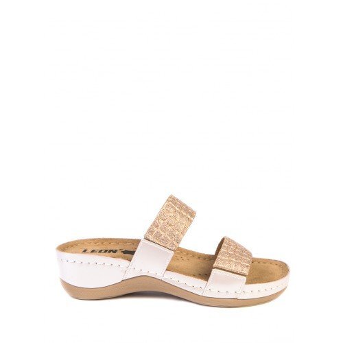 918 | ЖЕНСКИЕ ТАПОЧКИ-САБО ПЕРЛАМУТРОВЫЙ