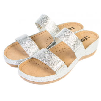 918 | ЖЕНСКИЕ ТАПОЧКИ-САБО СЕРЕБРИСТЫЙ