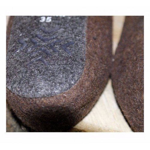 Войлочные домашние  тапочки (Куница)