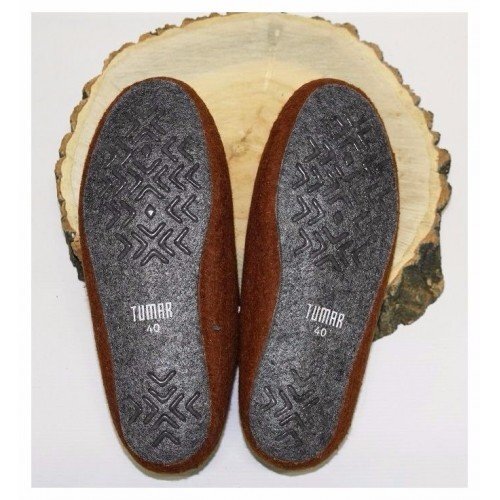 Войлочные домашние  тапочки (Медовые)