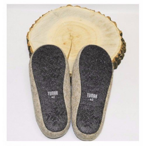 Войлочные домашние  тапочки (Молочные)