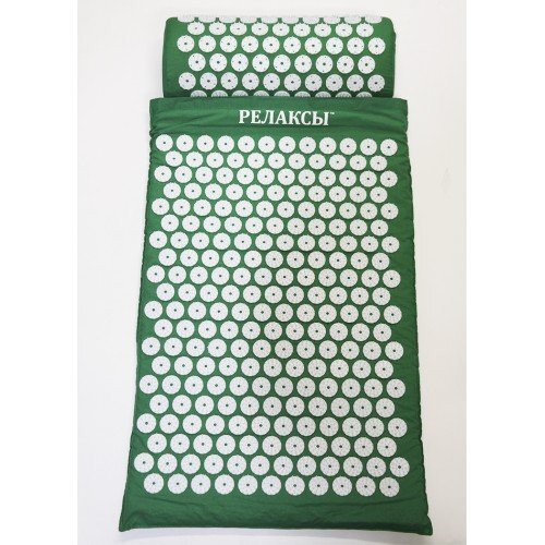 Акупунктурный набор аппликатор Кузнецова зеленый валик+коврик