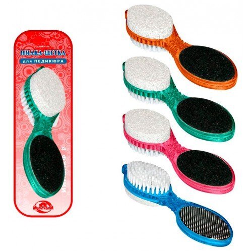 Пилка-щетка для педикюра 4 функции