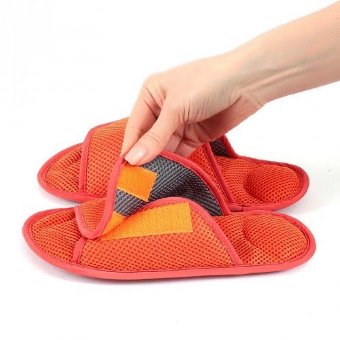 Массажные тапочки Релаксы  Velcro оранжевые Массажные тапочки Релаксы  Velcro оранжевые