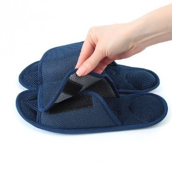 Массажные тапочки Релаксы  Velcro темно-синие Массажные тапочки Релаксы  Velcro темно-синие