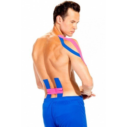 Кинезио лента тейп 5 м*5 см, розовая Bradex