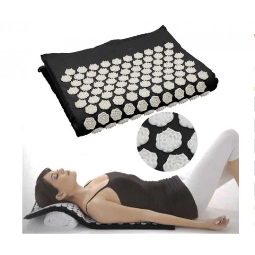 Коврик Кузнецова Лотос, черный 42х67 см